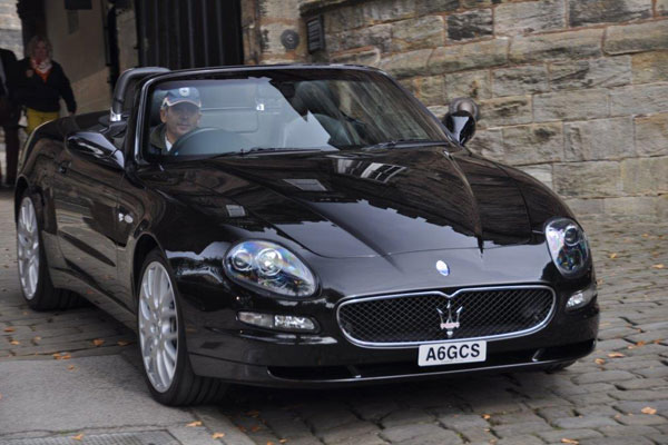 New Maserati being driven near Manchester