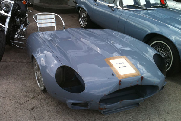 Old Maserati race car shell
