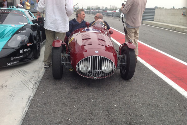 Race car at the track