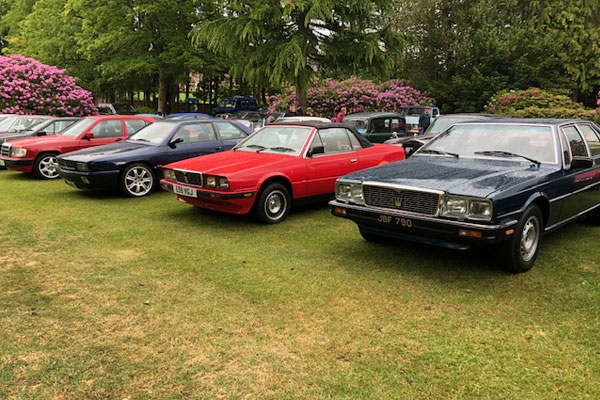 Classic cars at car show near Manchester